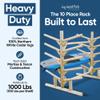 10-Place SUP/Surfboard Log Racks, SUP Storage Rack, Paddle Board Rack for Garage, Surfing Outdoor Storages, Sports Equipment Organizer, Surfboards Storage Stand, Surfing Board - Natural view 3