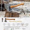 1844 Helko Werk Germany Traditional Rheinland Hatchet - Made in Germany Camping and Bushcraft Hatchets, Backpacking Handmade German Small Axe - Head 1.25 lbs, Handle 14 in. (Rheinland Hatchet) #11326 view 2
