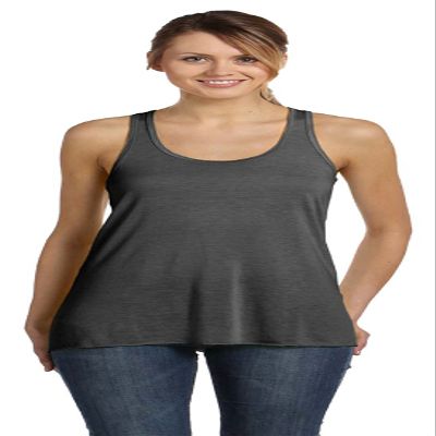 Bella + Canvas Womens Flowy Racerback Tank (B8800)- Black Marble,Small