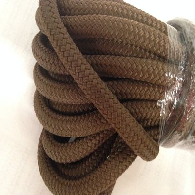 Yacht Braid Polyester Rope Brown 5/8 Inch by 50 Feet