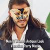 Masquerade Mask For Men - Antique Look Mask for Halloween, Venetian Party, Masquerade Party, Mardi Gras, & Prom view 3