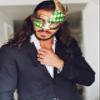 Green Gold Masquerade Mask for Men Musical Checkered Vintage Design Mask for Mardi Gras, Prom and Masquerade Party view 2