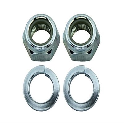 Lowrider *Size: M16 Nylon Nut*Axle Size: 5/8 Inch*Material: Steel Nuts and Washers *Color: Chrome