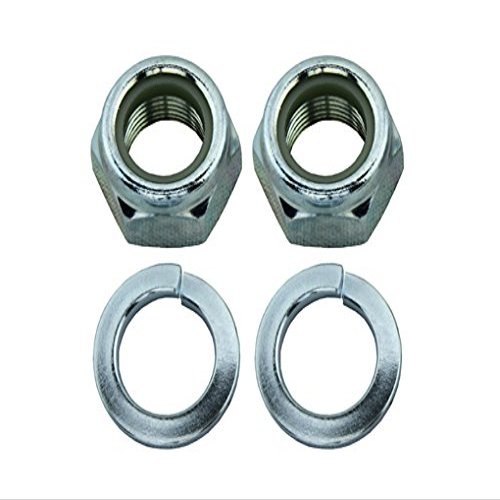 Lowrider *Size: M16 Nylon Nut*Axle Size: 5/8 Inch*Material: Steel Nuts and Washers *Color: Chrome