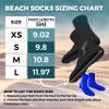 Nordic Essentials Beach Socks - Sand sports - Volleyball, Soccer, Snorkeling - Kids, Women, Men 1 Yr Warranty (4, Black + Blue, Small) view 3
