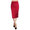 ShopMyTrend Women's Bodycon Pencil Skirt Small Red view 1