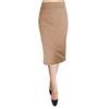 ShopMyTrend Women's Bodycon Pencil Skirt Small Taupe view 1