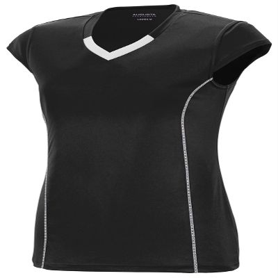 Augusta Sportswear Girls' Small 1219, Black/White