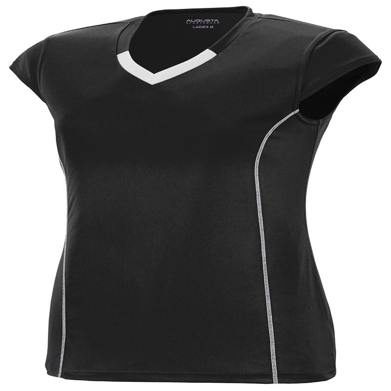 Augusta Sportswear Girls' Small 1219, Black/White