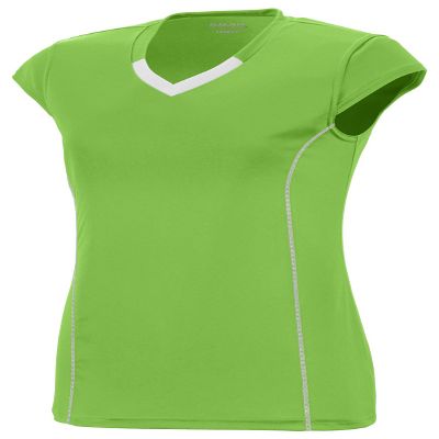 Augusta Sportswear Girls' Medium 1219, Lime/White
