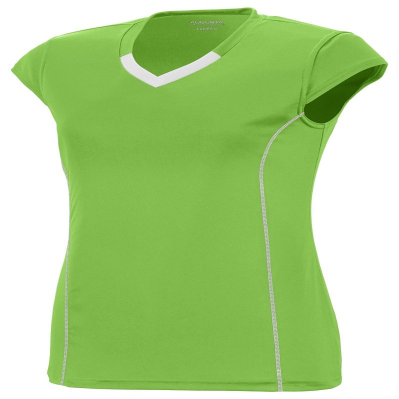 Augusta Sportswear Girls' Medium 1219, Lime/White