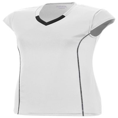 Augusta Sportswear Girls' Medium 1219, White/Black