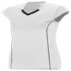 Augusta Sportswear Girls' Medium 1219, White/Black view 1