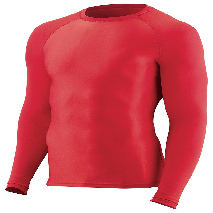 Augusta Sportswear Hyperform Compression Long Sleeve Shirt XL Red