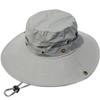 LerBen Unisex Outdoor Travel Sport Wide Brim Sun Hat Travel Fishing Cap Light Gray view 1