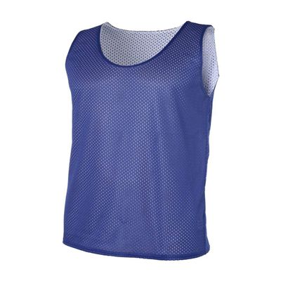 Badger Sports Pro Mesh Adult Reversible Tank, Royal/White, LG