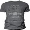 60th Birthday Gift Shirt for Men - Vintage 1966 Aged to Perfection - Charcoal-002-Lg view 1
