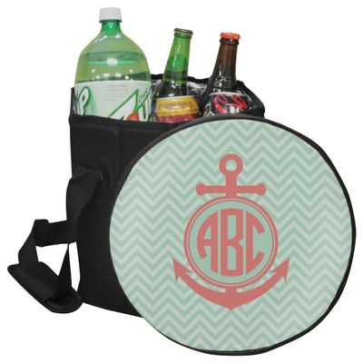 YouCustomizeIt Personalized Chevron & Anchor Collapsible Cooler & Seat