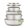 Camping Cookware Set - Compact Stainless Steel Campfire Cooking Pots and Pans | Combo Kit with Travel Tote Bag | Rugged Outdoor Cook Set for Hiking (4 Piece Pot & Pan Set) view 2