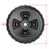 Extreme Max 3005.3729 Heavy-Duty Plastic Roll-In Dock/Boat Lift Wheel - 24", Black view 2