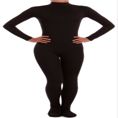 VSVO Spandex Zentai Unitard Catsuit for Adults and Children (Children Medium, Black)