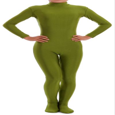 VSVO Spandex Zentai Unitard Catsuit for Adults and Children (Small, Dark Green)