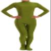 VSVO Spandex Zentai Unitard Catsuit for Adults and Children (Children Large, Dark Green) view 1