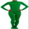 VSVO Spandex Zentai Unitard Catsuit for Adults and Children (Children Medium, Green) view 1