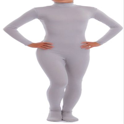 VSVO Spandex Zentai Unitard Catsuit for Adults and Children (Medium, Grey)
