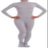 VSVO Spandex Zentai Unitard Catsuit for Adults and Children (Medium, Grey) view 1