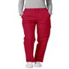 Adar Uniforms Universal Scrubs for Women - Tapered Cargo Scrub Pants 506P Red L view 1