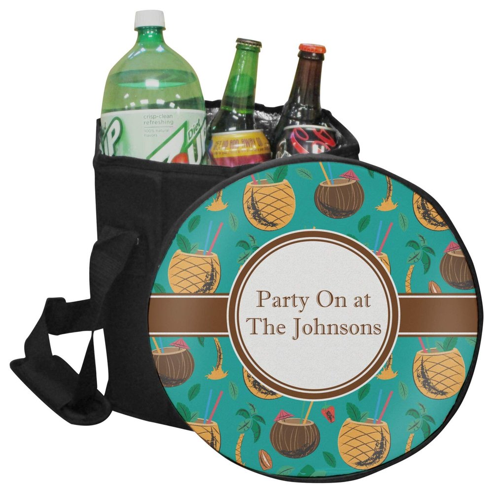 YouCustomizeIt Personalized Coconut Drinks Collapsible Cooler & Seat