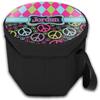 YouCustomizeIt Personalized Harlequin & Peace Signs Collapsible Cooler & Seat view 2