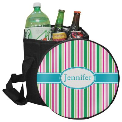 YouCustomizeIt Personalized Grosgrain Stripe Collapsible Cooler & Seat