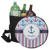 YouCustomizeIt Personalized Anchors & Stripes Collapsible Cooler & Seat view 1
