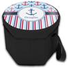 YouCustomizeIt Personalized Anchors & Stripes Collapsible Cooler & Seat view 2