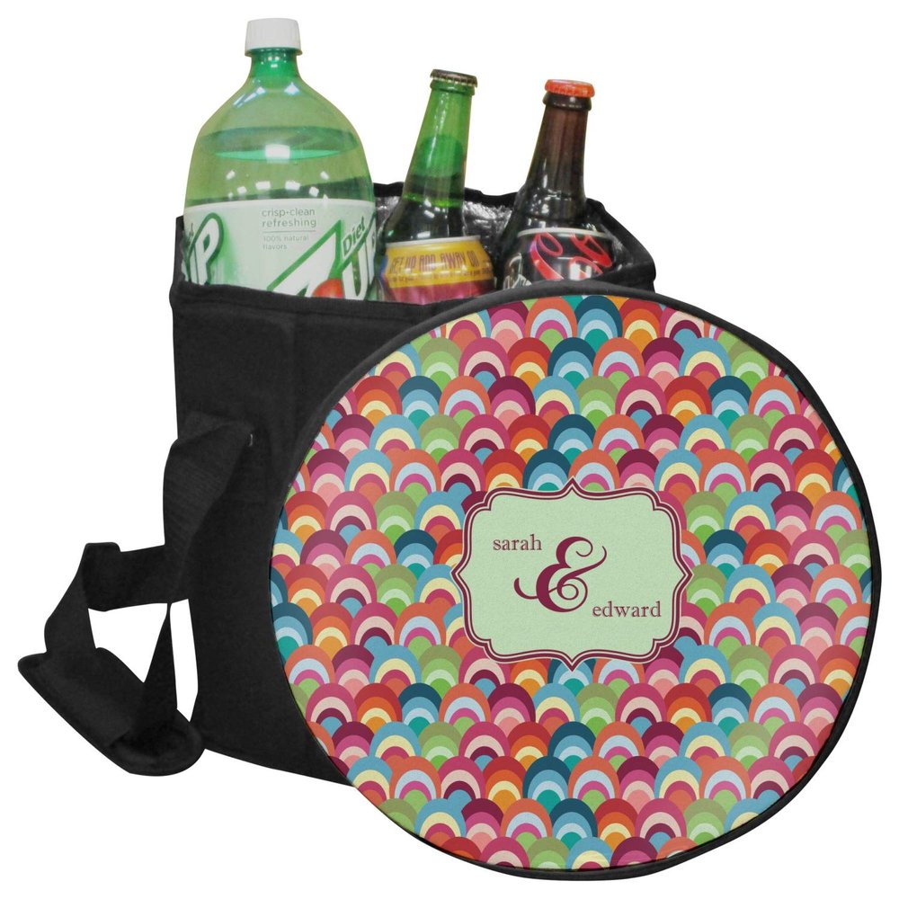 YouCustomizeIt Personalized Retro Fishscales Collapsible Cooler & Seat