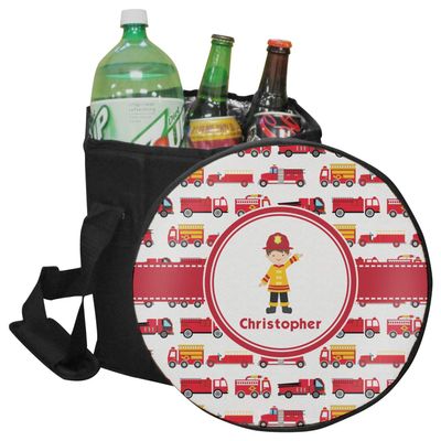 RNK Shops Personalized Firetrucks Collapsible Cooler & Seat
