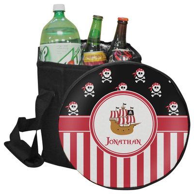 YouCustomizeIt Personalized Pirate & Stripes Collapsible Cooler & Seat