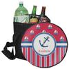 RNK Shops Personalized Sail Boats & Stripes Collapsible Cooler & Seat view 1