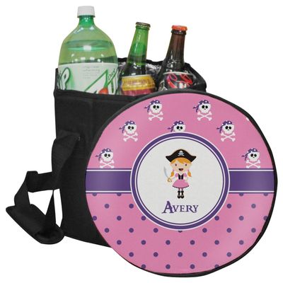 RNK Shops Personalized Pink Pirate Collapsible Cooler & Seat