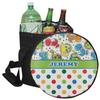 YouCustomizeIt Personalized Dinosaur Print & Dots Collapsible Cooler & Seat view 1