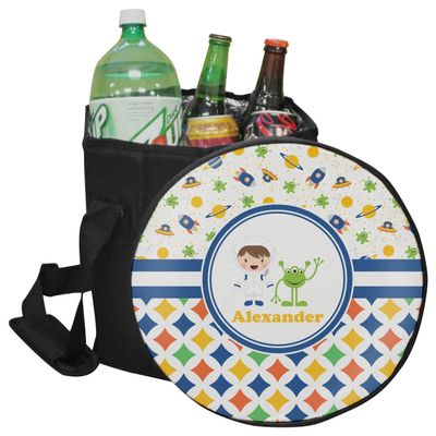 YouCustomizeIt Personalized Boy's Space & Geometric Print Collapsible Cooler & Seat