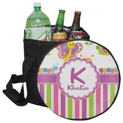 YouCustomizeIt Personalized Butterflies & Stripes Collapsible Cooler & Seat