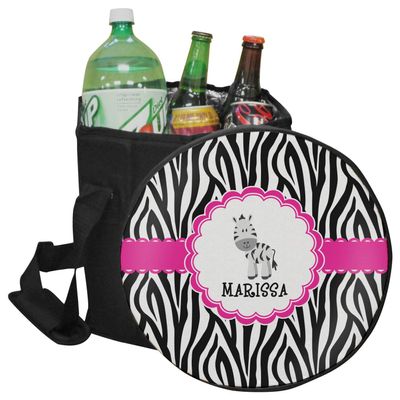 YouCustomizeIt Personalized Zebra Collapsible Cooler & Seat
