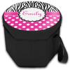 YouCustomizeIt Personalized Zebra Print & Polka Dots Collapsible Cooler & Seat view 2