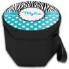 YouCustomizeIt Personalized Dots & Zebra Collapsible Cooler & Seat view 2