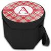 YouCustomizeIt Personalized Red & Tan Plaid Collapsible Cooler & Seat view 2
