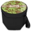 YouCustomizeIt Personalized Green & Brown Toile Collapsible Cooler & Seat view 2