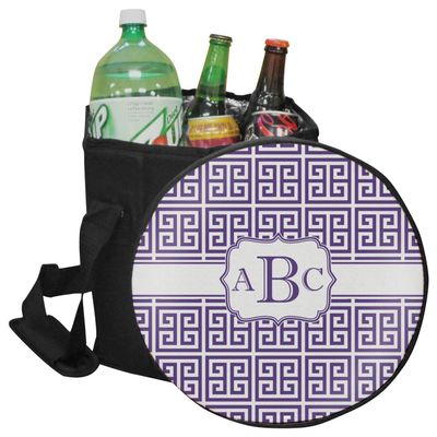 YouCustomizeIt Personalized Greek Key Collapsible Cooler & Seat